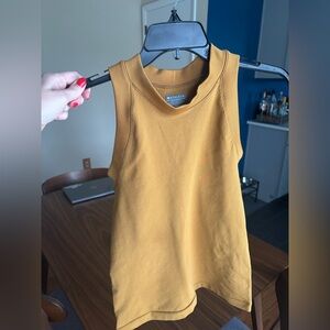 Athleta Mustard Ribbed Tank Top